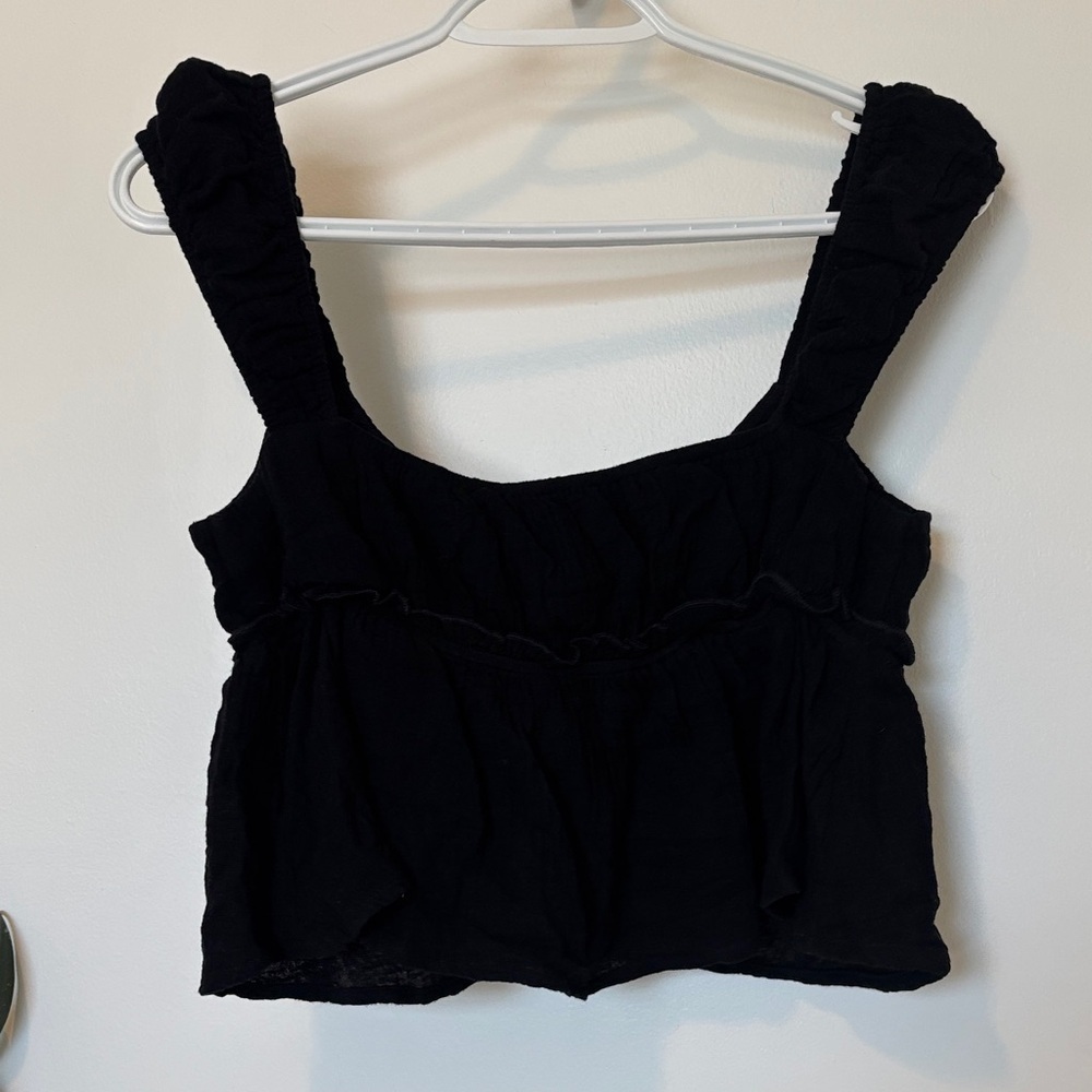 Princess Polly Elegant Black Sleeveless Crop Top - Picture 4 of 7